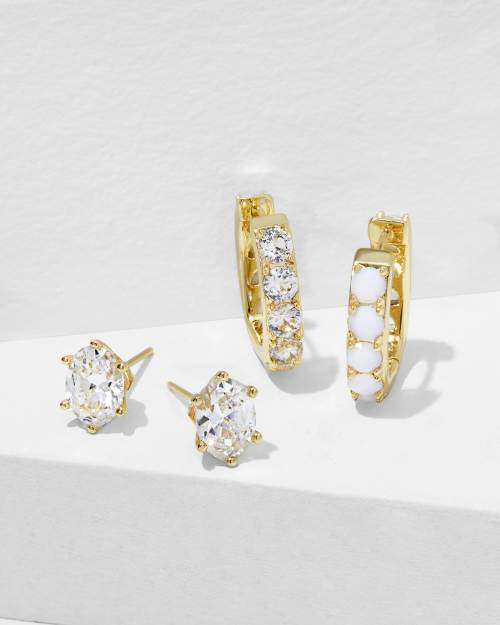 Chandler Huggie and Stud Earring Set of 2