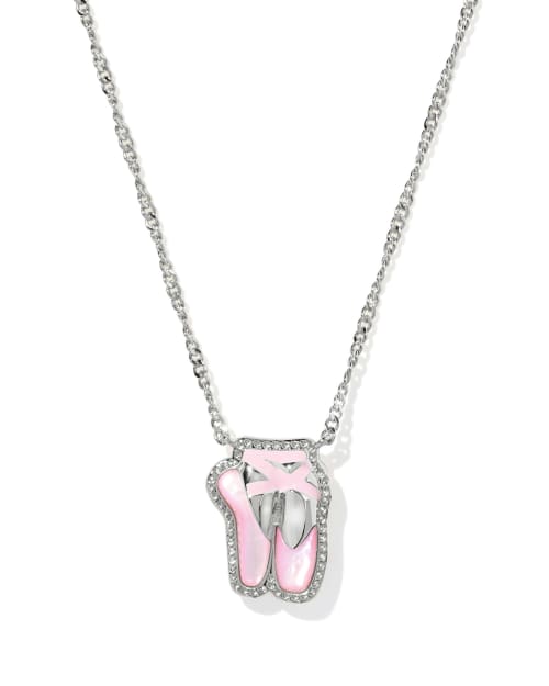 Softball Silver Short Pendant Necklace| Kendra Scott