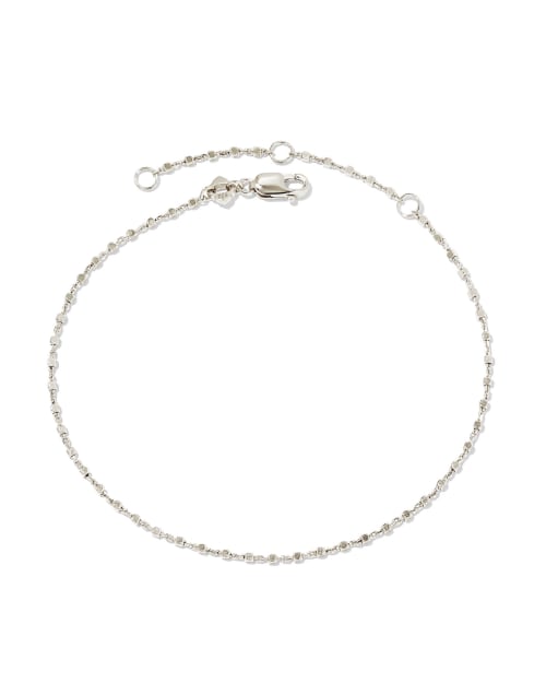 アクセサリー Silver Beaded Bracelet / Medium Beaded Satellite Chain Bracelet in Sterling Silver | Kendra Scott