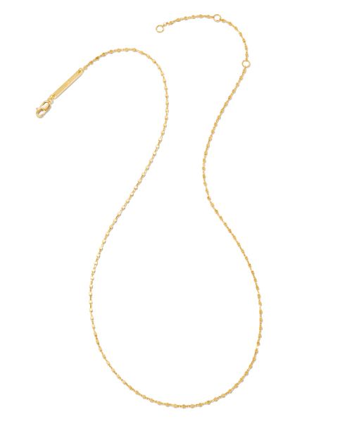 Beaded Satellite Chain Necklace 18k Gold Vermeil