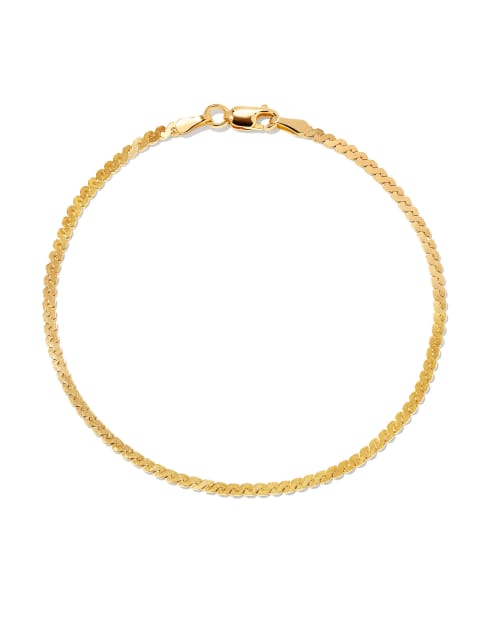 Serpentine Chain Bracelet in 18k Gold Vermeil Kendra Scott
