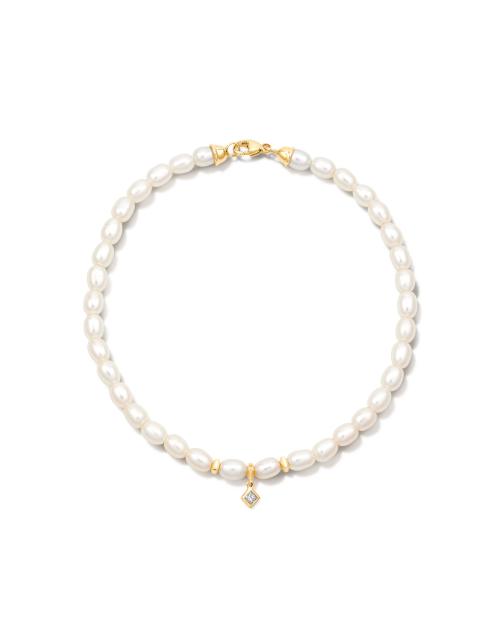 Michelle 14k Yellow Gold Pearl Bracelet in Freshwater Cultured Pearl