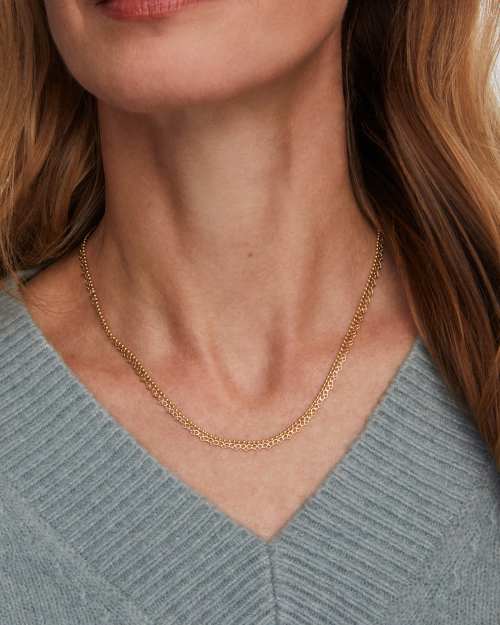 Mallory Rose Gold Multi Strand Necklace Kendra Scott