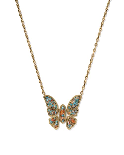 Ember Butterfly Statement Necklace