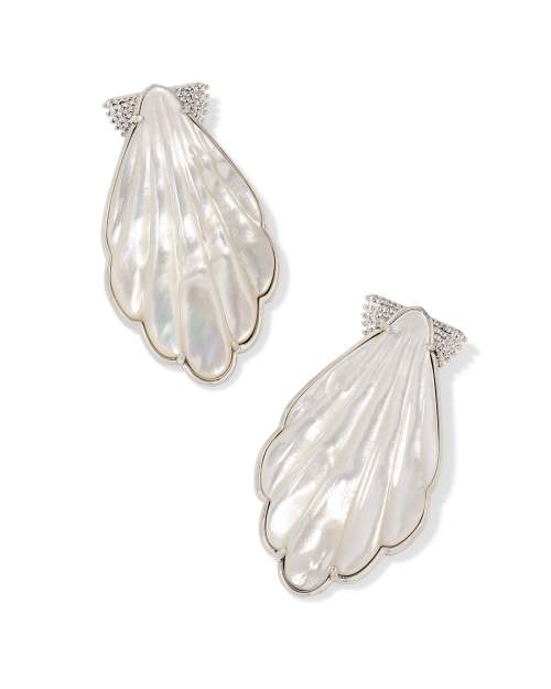 Alexa Vintage Silver Statement Earrings