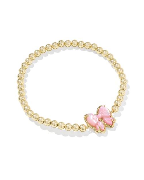 Haley Bow Gold Short Pendant Necklace