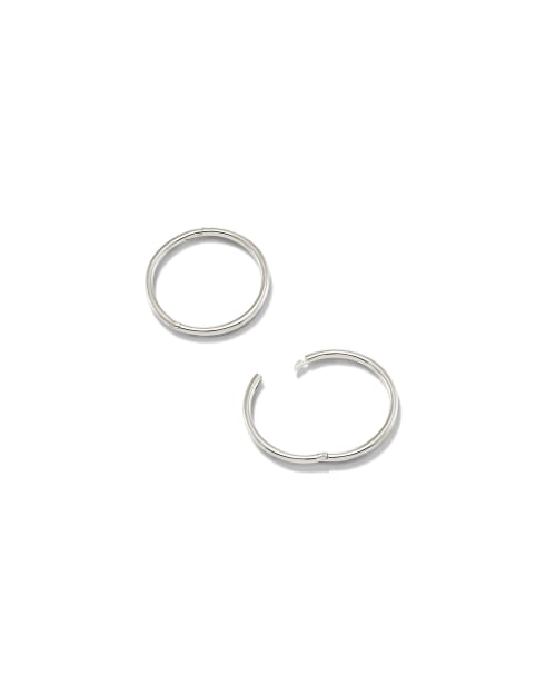 Keeley 16mm Huggie Earrings in Sterling Silver Kendra Scott