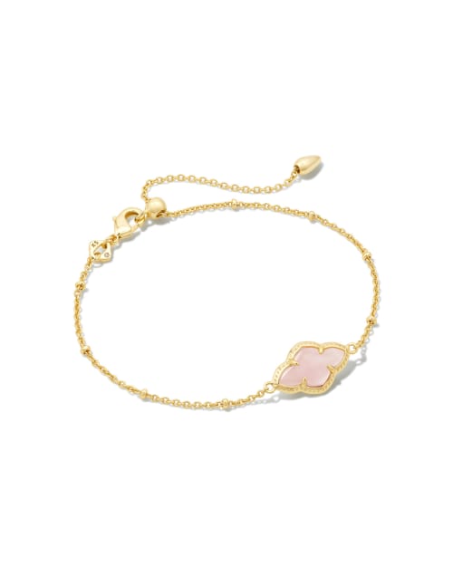 Abbie Gold Pendant Necklace in Dichroic Glass
