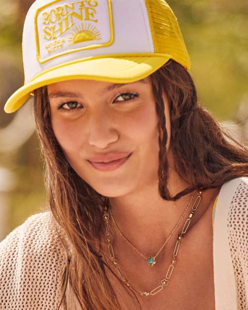 Susie Gold Short Pendant Necklace Hot Pink Lab Grown Opal