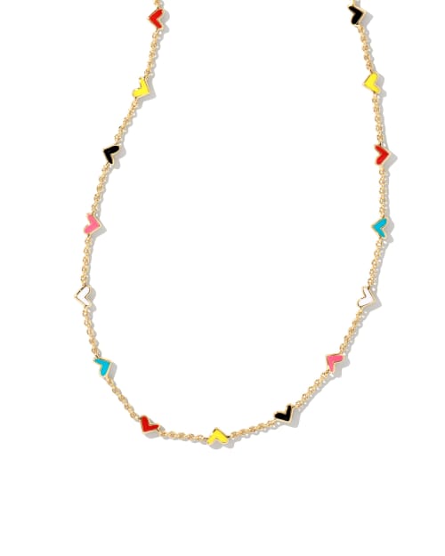 Haven Heart Gold Chain Bracelet in Multi Mix