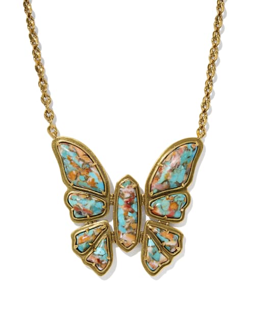 Ember Butterfly Statement Necklace