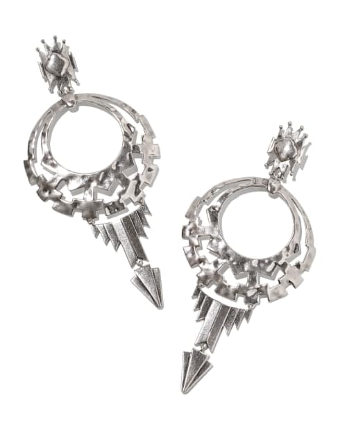 Shera Statement Earrings in Vintage Silver | Kendra Scott