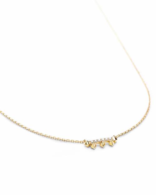 Katy Necklace White Diamond and 14k Rose Gold Kendra Scott