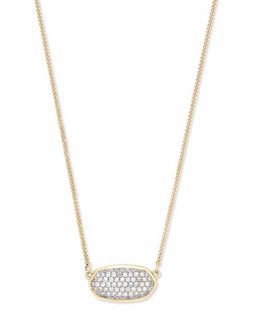 Elisa Pave Diamond Pendant Necklace
