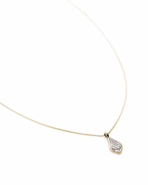 Lela Pendant Necklace in Pave Diamonds