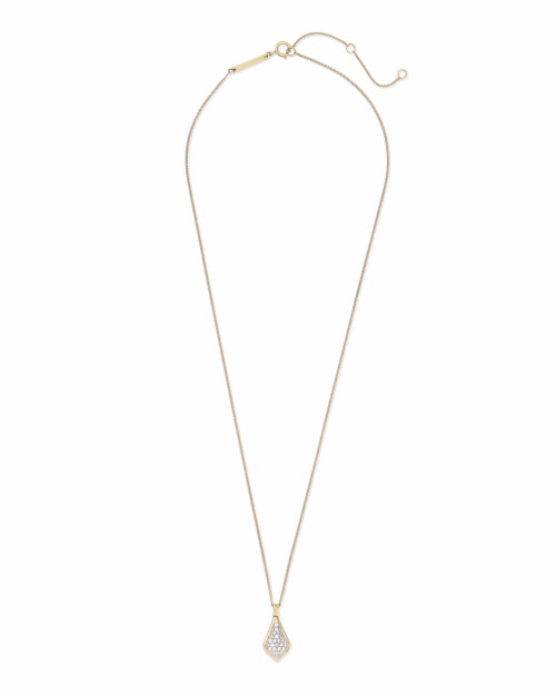 Lela Pendant Necklace in Pave Diamonds