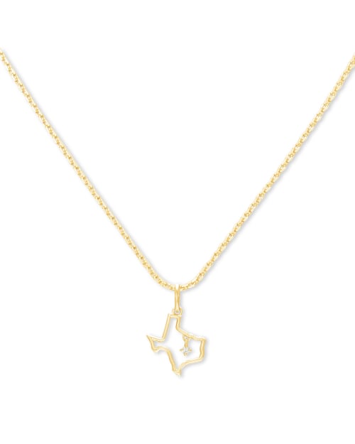 Texas Charm Necklace in 18k Yellow Gold Vermeil