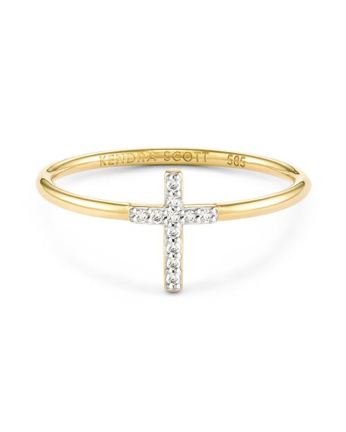 Cross Strand Necklace in 14k Yellow Gold
