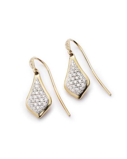 Lexi Drop Earrings in Pave Diamond and 14k Rose Gold