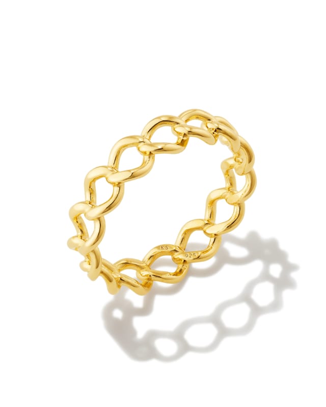 Grace Band Ring in 18k Gold Vermeil image number 1.0