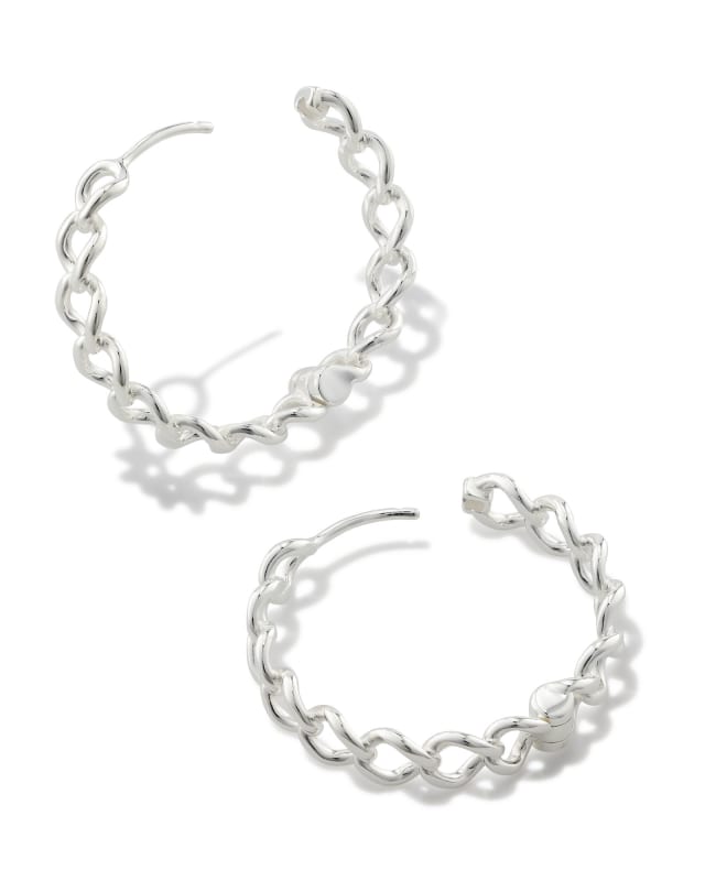 Grace Hoop Earrings in Sterling Silver image number 1.0