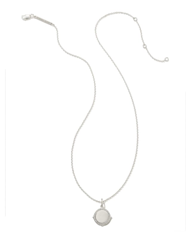 Matilda Luxe Sterling Silver Charm Necklace in White Sapphire image number 2.0