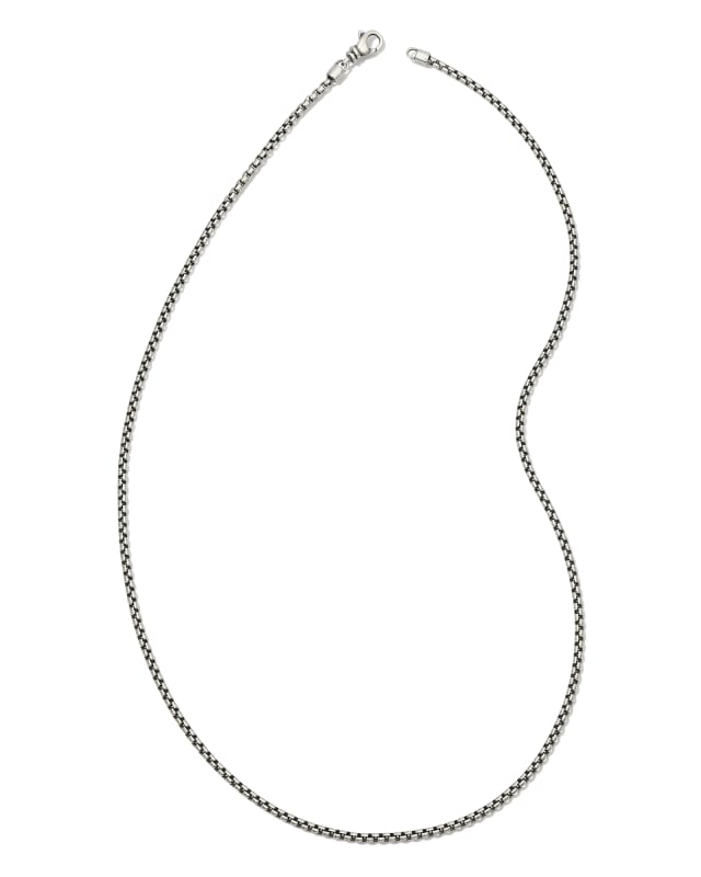 Albert`s Sterling Silver 22 In .85mm Round Box Chain