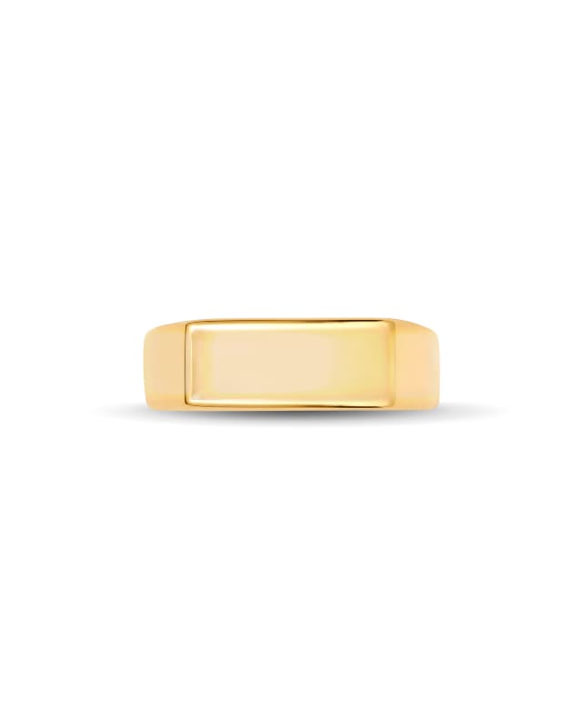 Hudson Signet Ring in 18k Gold Vermeil | Kendra Scott