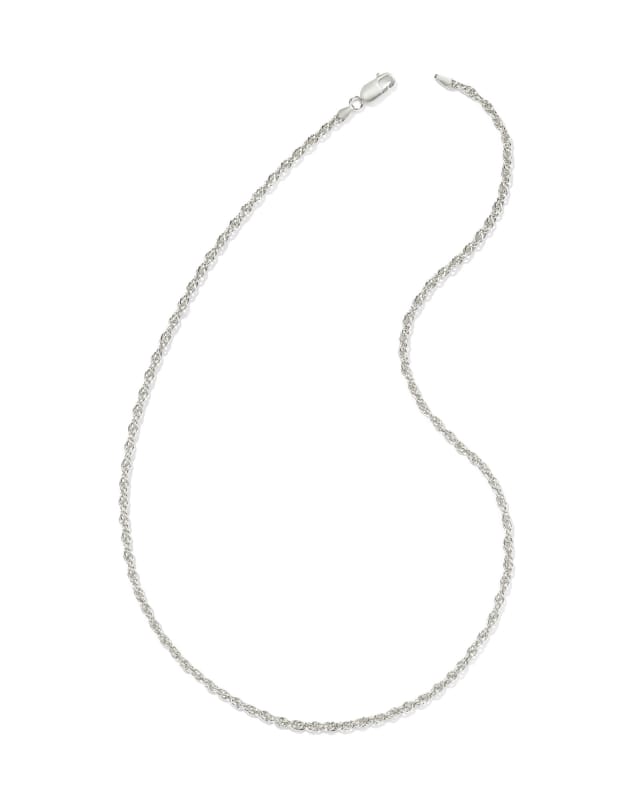 Ryan 22" Rope Chain Necklace in Oxidized Sterling Silver image number 0.0