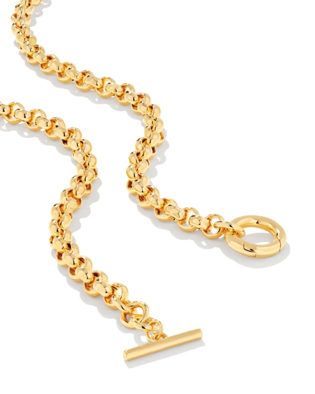 Macy Chain Necklace in 18k Gold Vermeil image number 1.0