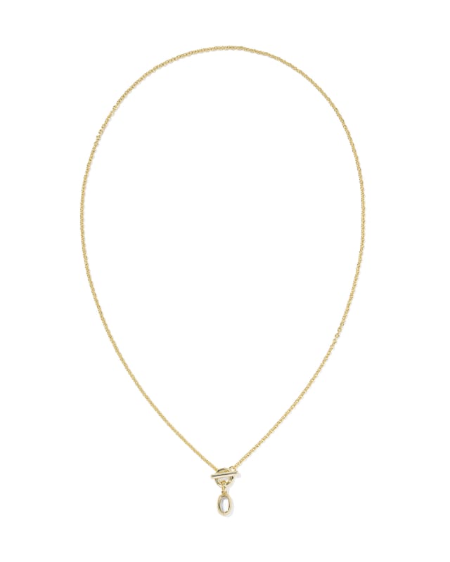 Mini Elisa Toggle Gold Short Pendant Necklace