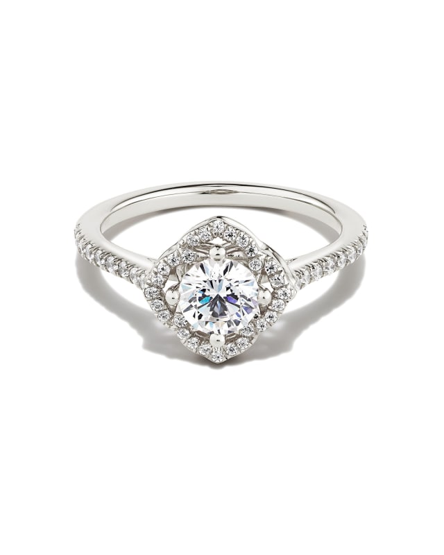 Signature Engagement Ring in 14k White Gold image number 0.0