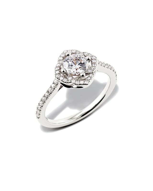 Signature Engagement Ring in 14k White Gold image number 3.0