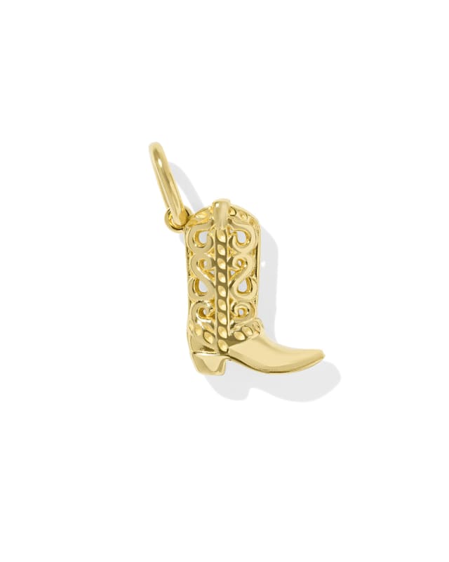 Cowboy Boot Accent Charm in 18k Gold Vermeil image number 0.0