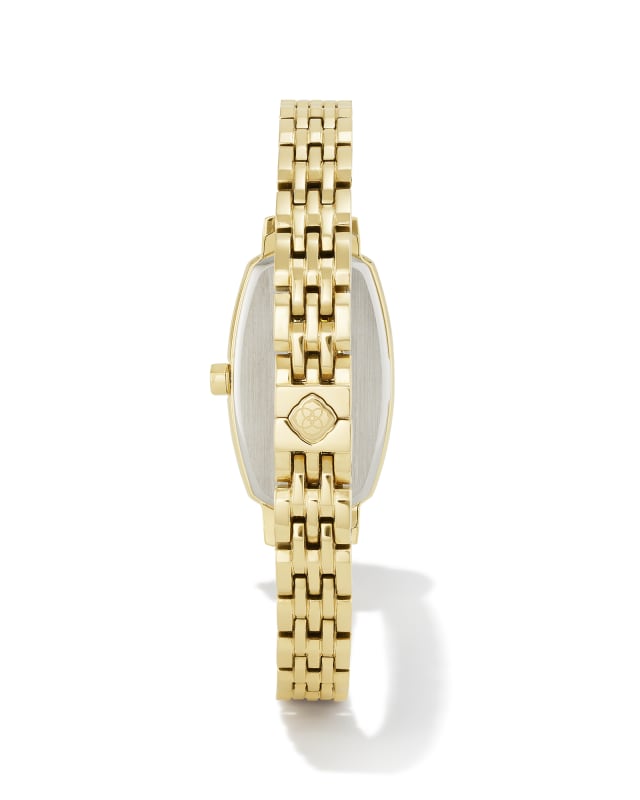 Elle Gold Tone Stainless Steel Watch in Black Mother-of-Pearl image number 1.0