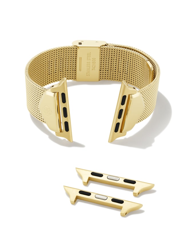 Mia Mesh Watch Band in Gold Tone Stainless Steel image number 1.0