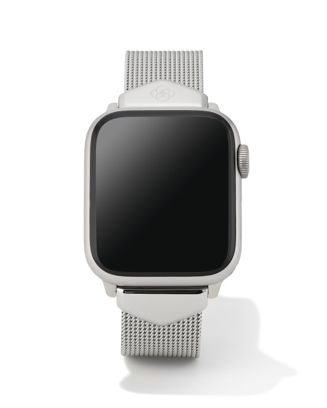 Mia Mesh Watch Band in Silver Stainless Steel image number 0.0