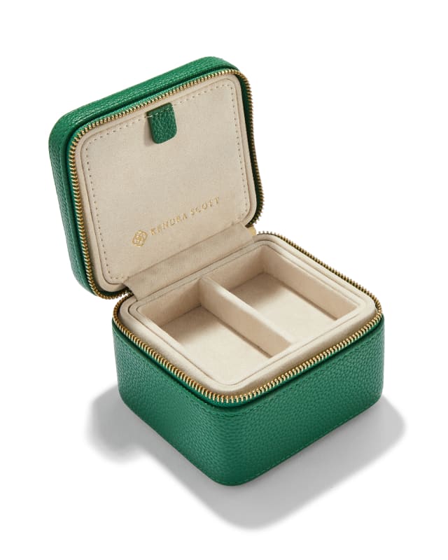 Small Zip Jewelry Case in Green image number 1.0