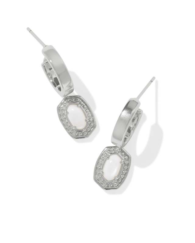 Colorado Earrings in White Mother of Pearl Colorado Earrings in White Mother of Pearl