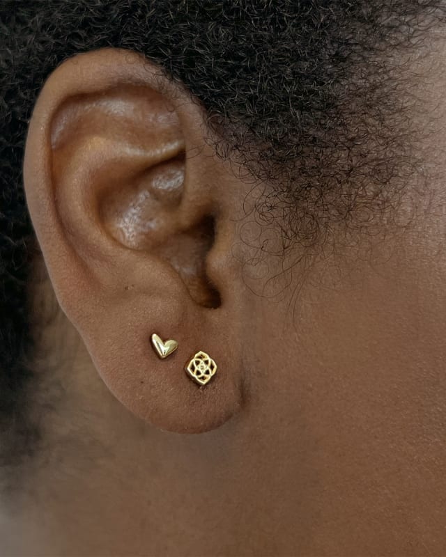 Dira Single Stud Earring in Gold image number 1.0