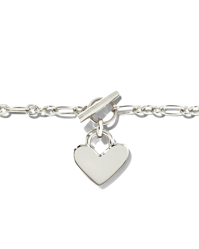 Heart Padlock Chain Bracelet image number 3.0