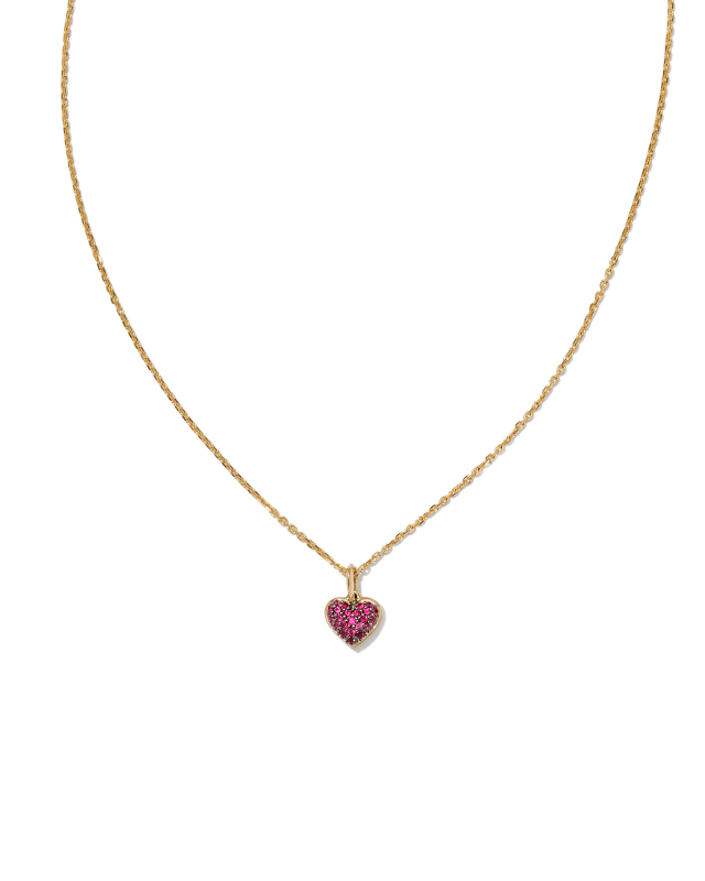 Madeline 14k Yellow Gold Small Pendant Necklace in Ruby image number 0.0