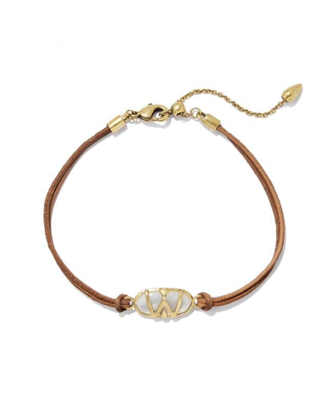 Wrangler® x Yellow Rose by Kendra Scott Elaina Vintage Gold Corded Bracelet in Ivory Mother-of-Pearl image number 0.0