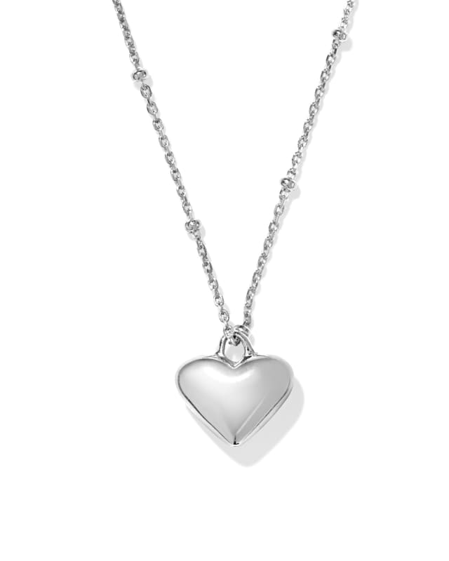 Jasmine Heart Pendant Necklace in Sterling Silver image number 0.0