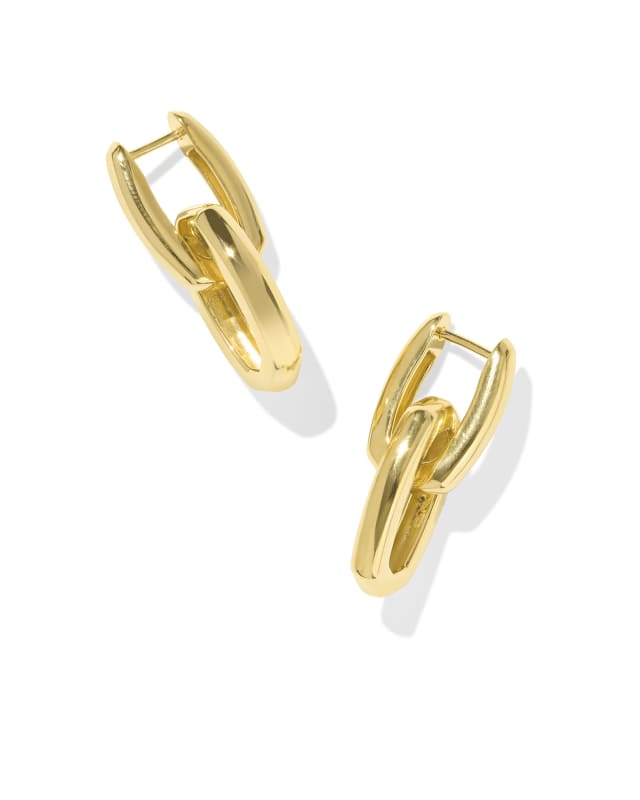 Ryleigh Wide Convertible Earrings in 18k Gold Vermeil image number 0.0