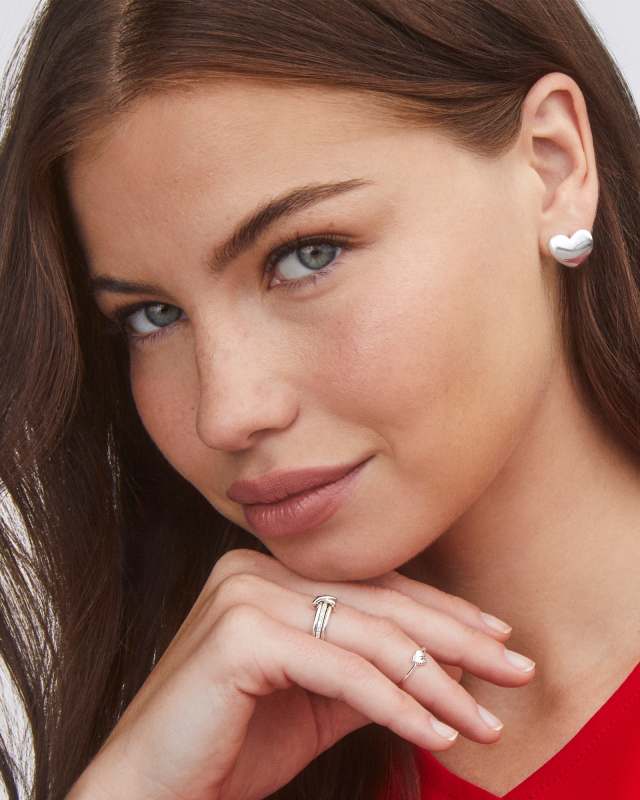 Jasmine Stud Earring in Sterling Silver Jasmine Stud Earring in Sterling Silver