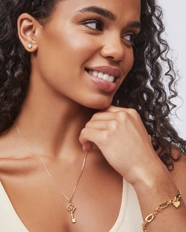 18 Inch Thin Chain Necklace in 18k Rose Gold Vermeil | Kendra Scott