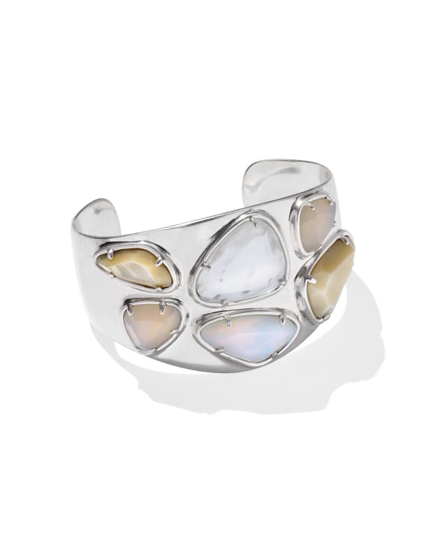 Margot Vintage Silver Statement Cuff Bracelet image number 0.0