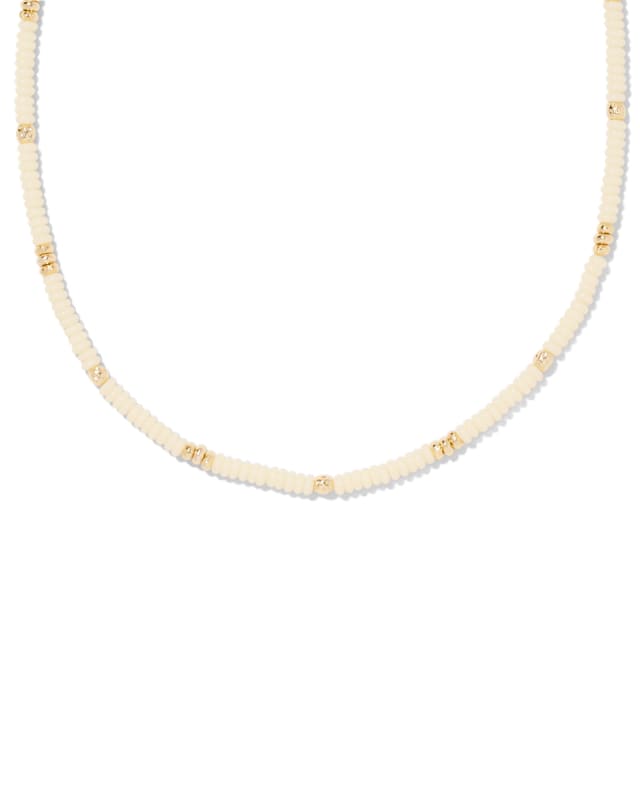 Deliah Gold Strand Necklace in Ivory Mother-of-Pearl image number 0.0