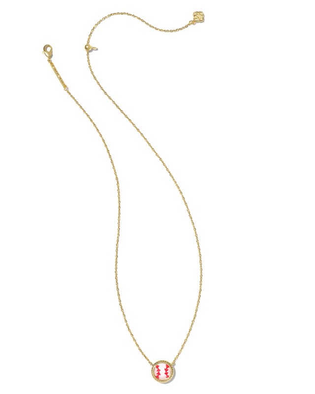 Cailin Gold Pendant Necklace in Ivory Mother-of-Pearl